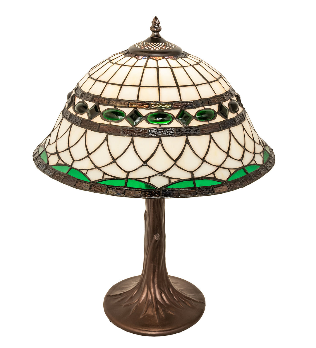 Meyda Tiffany Lighting 253627 Tiffany Roman One Light Table Lamp Lamp Bronze / Dark