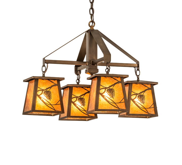 Meyda Tiffany Whispering Pines 67987 Chandelier Light - Antique Copper