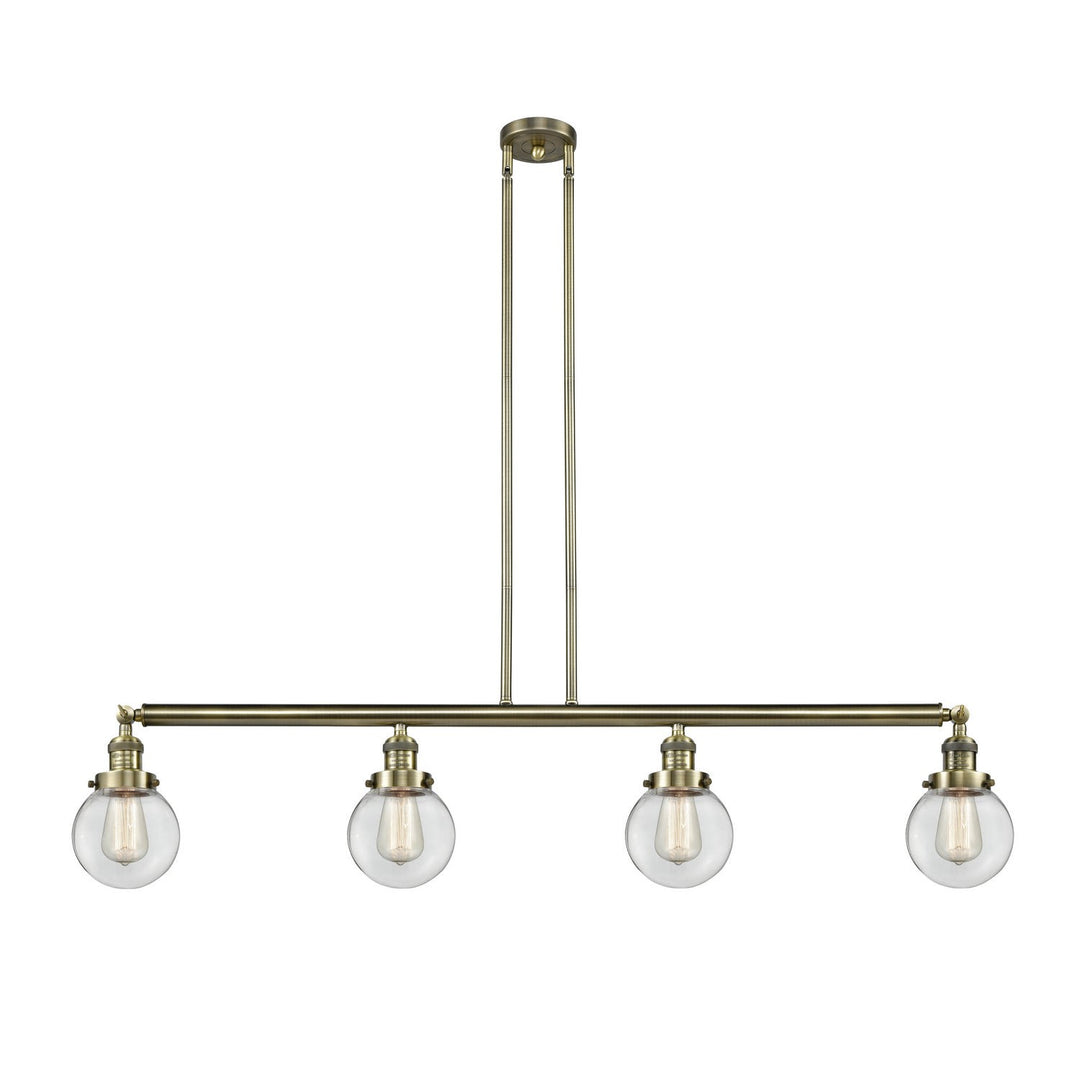 Innovations Franklin Restoration 214-AB-G202-6-LED Pendant Light - Antique Brass