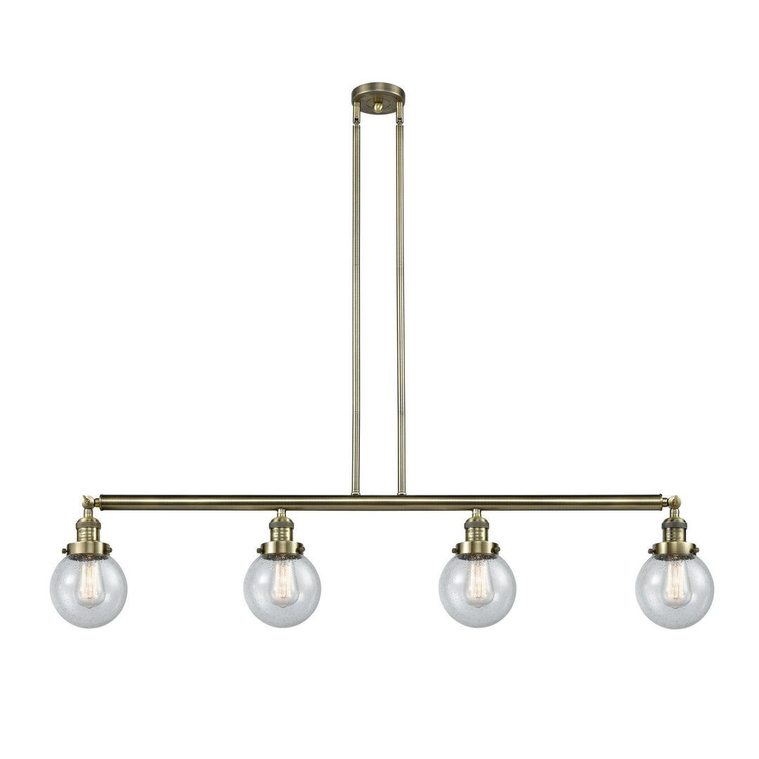 Innovations Franklin Restoration 214-AB-G204-6 Pendant Light - Antique Brass