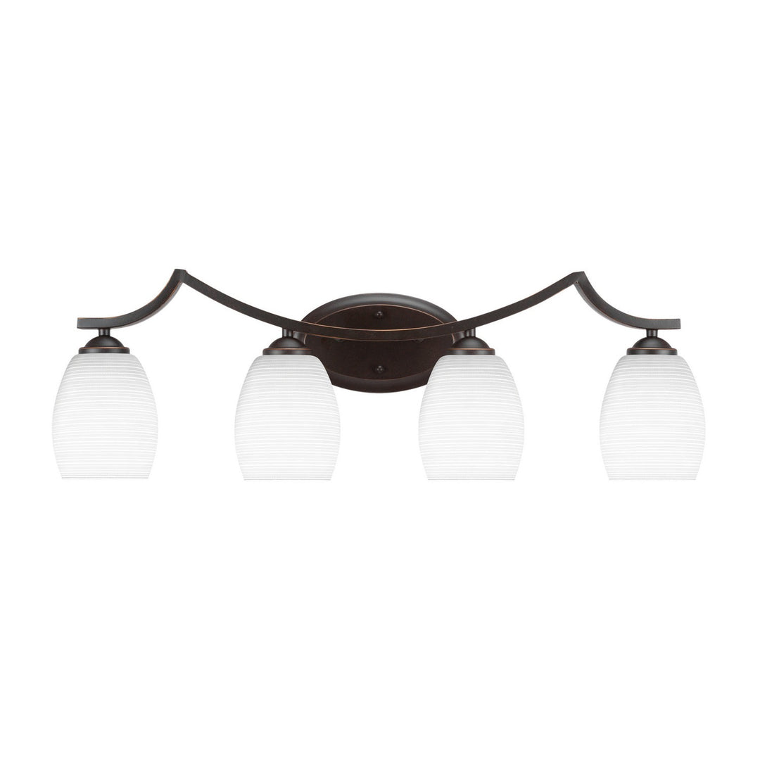 Toltec Zilo 554-dg-4021 Bath Vanity Light 31 in. wide - Dark Granite