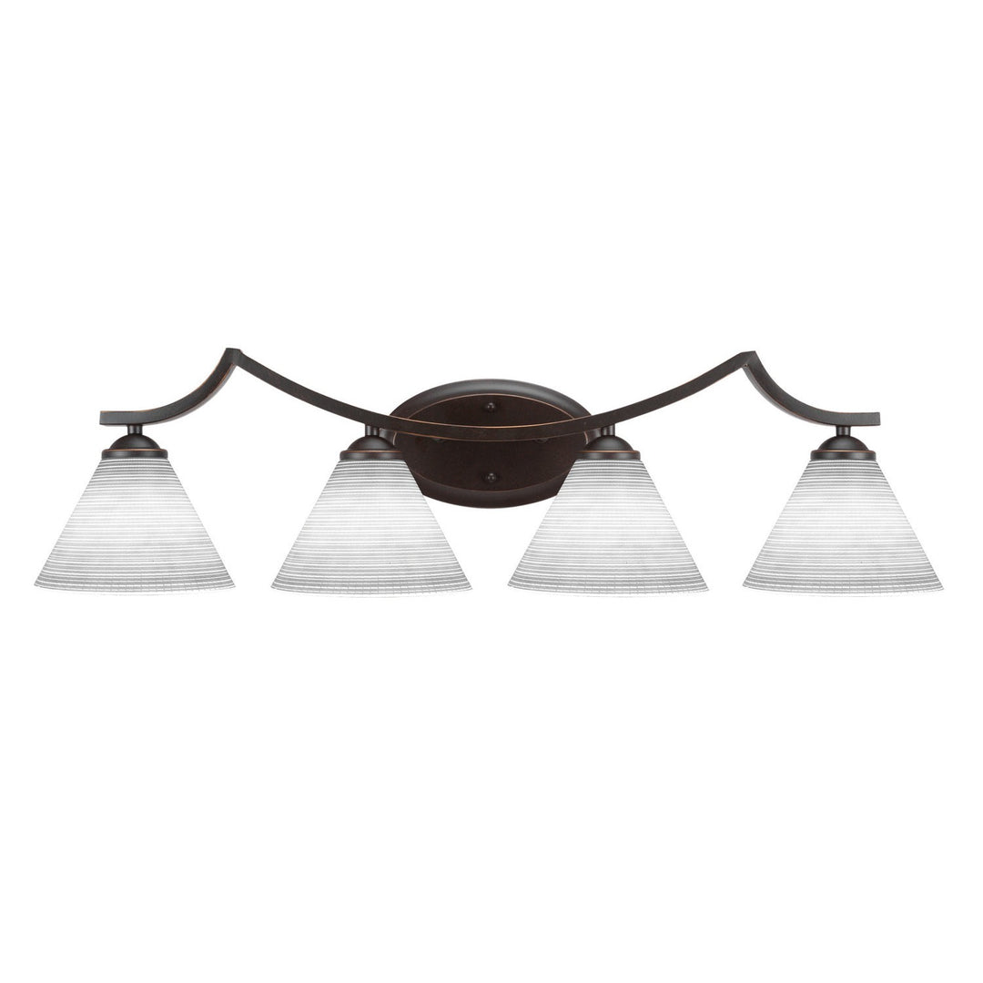 Toltec Zilo 554-dg-4051 Bath Vanity Light 33 in. wide - Dark Granite
