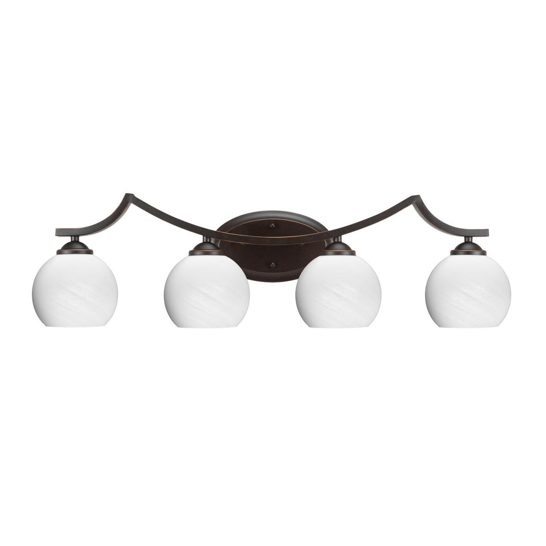 Toltec Zilo 554-dg-4101 Bath Vanity Light 32 in. wide - Dark Granite