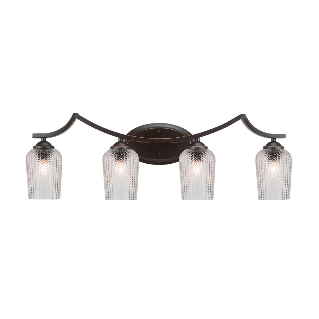 Toltec Zilo 554-dg-4250 Bath Vanity Light 32 in. wide - Dark Granite