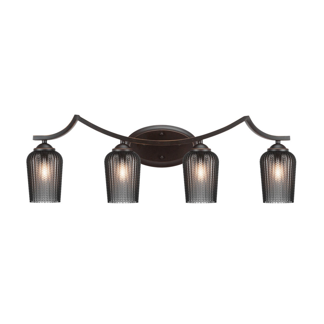Toltec Zilo 554-dg-4252 Bath Vanity Light 32 in. wide - Dark Granite