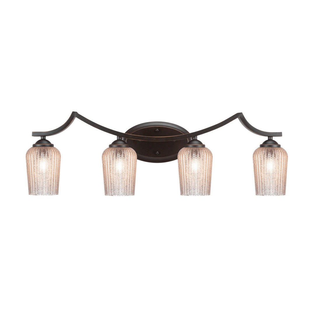 Toltec Zilo 554-dg-4253 Bath Vanity Light 32 in. wide - Dark Granite