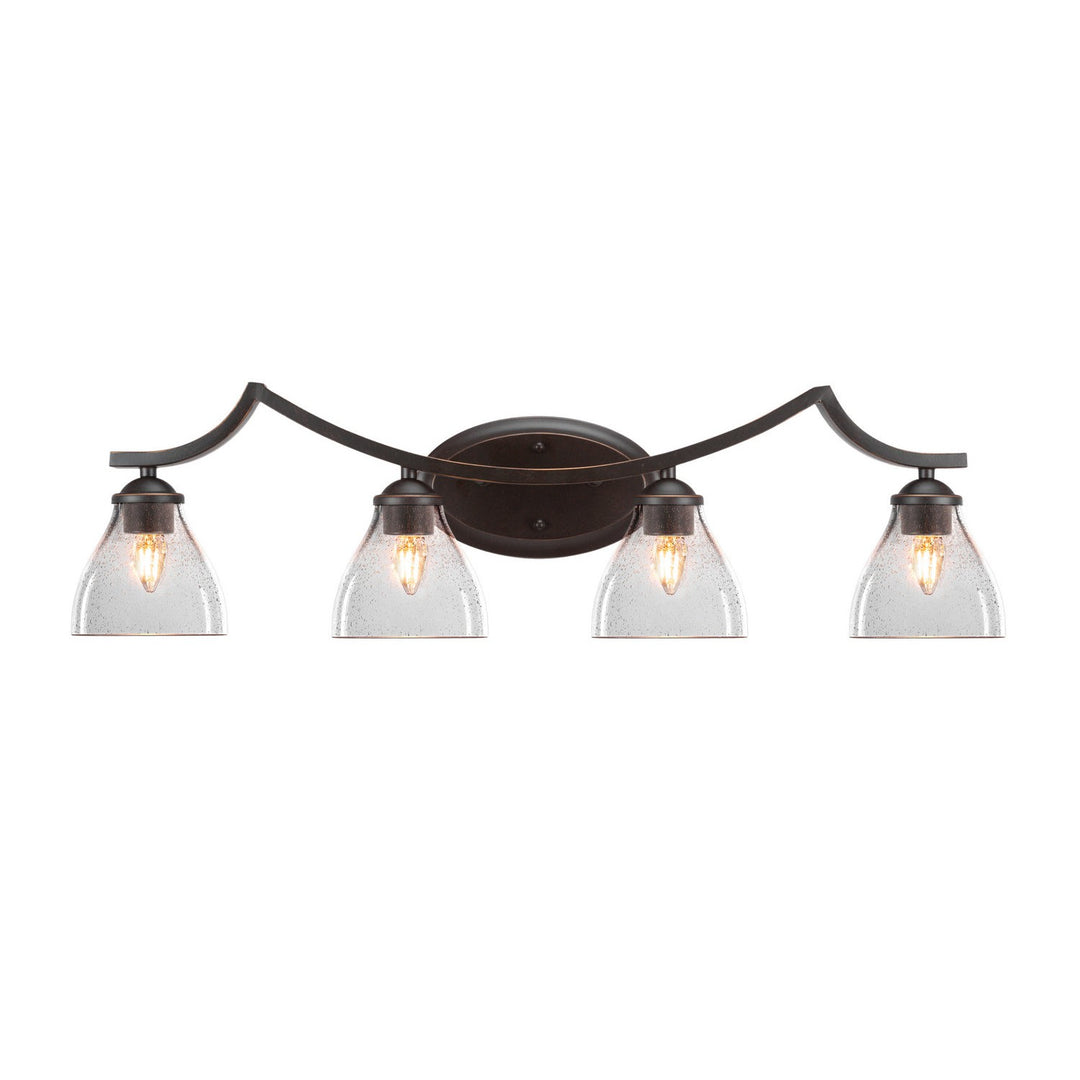 Toltec Zilo 554-dg-4760 Bath Vanity Light 32 in. wide - Dark Granite