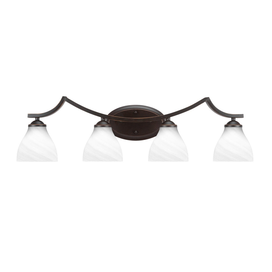 Toltec Zilo 554-dg-4761 Bath Vanity Light 32 in. wide - Dark Granite