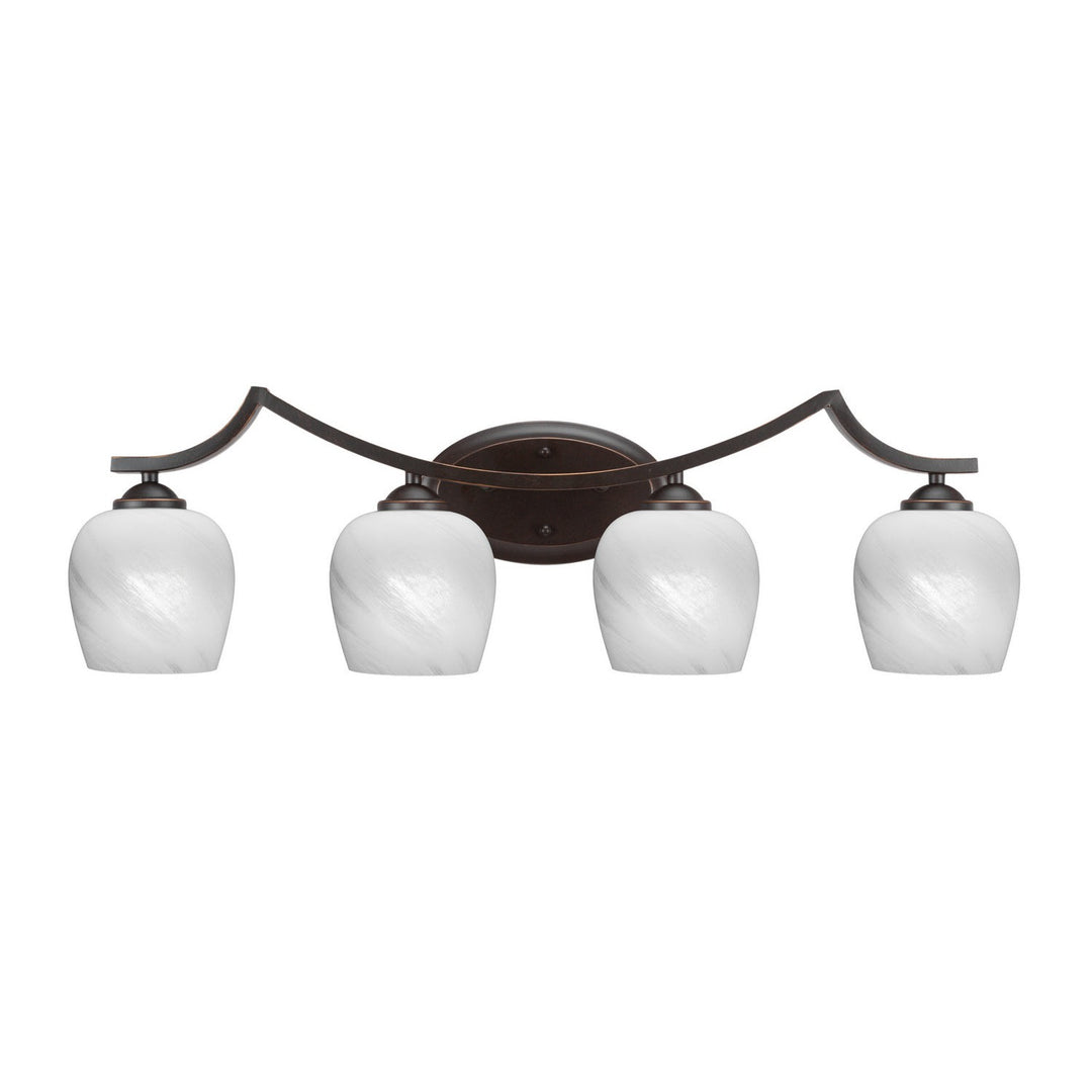 Toltec Zilo 554-dg-4811 Bath Vanity Light 32 in. wide - Dark Granite
