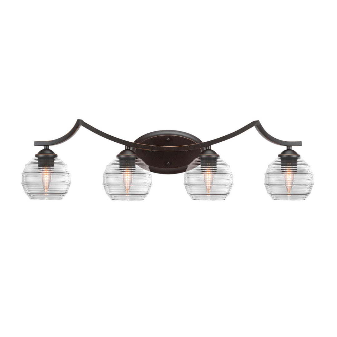 Toltec Zilo 554-dg-5110 Bath Vanity Light 32 in. wide - Dark Granite
