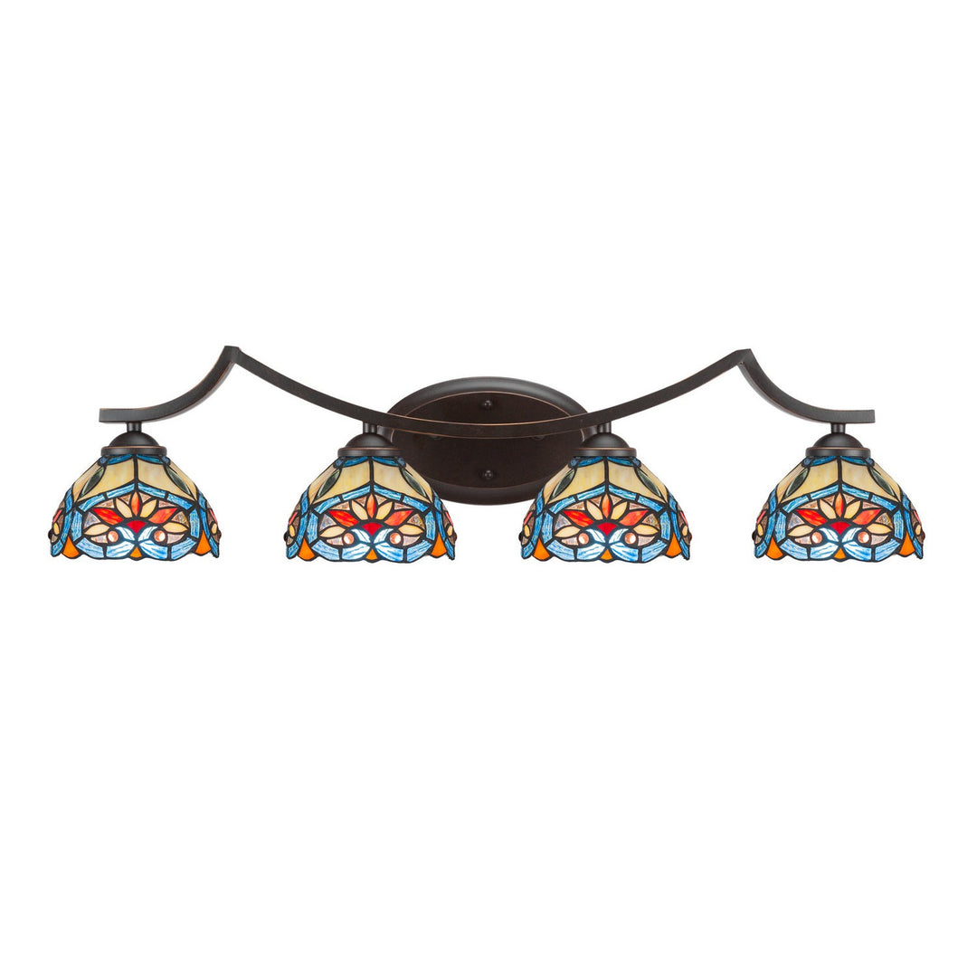 Toltec Zilo 554-dg-9425 Bath Vanity Light 33 in. wide - Dark Granite