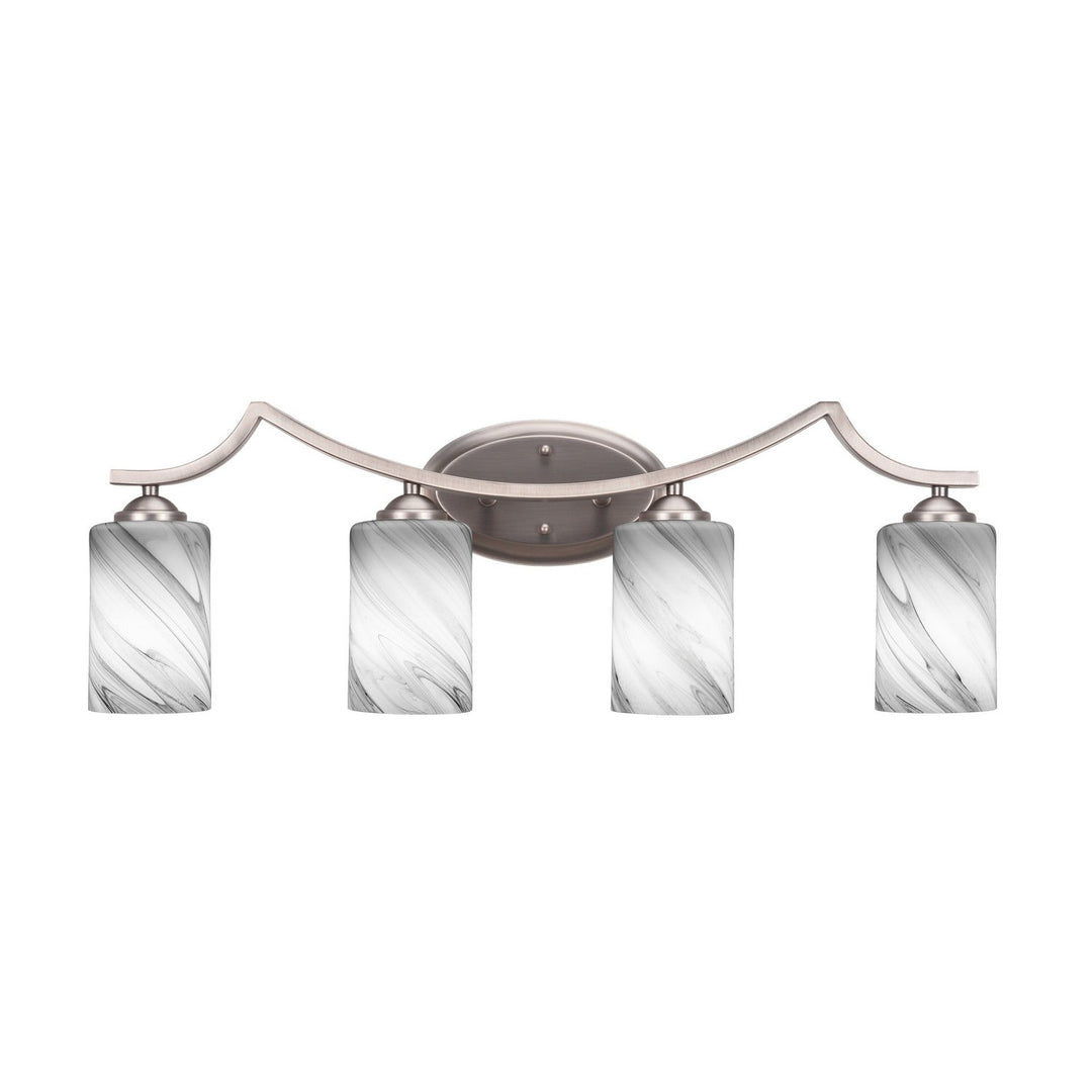 Toltec Zilo 554-gp-3009 Bath Vanity Light 30 in. wide - Graphite
