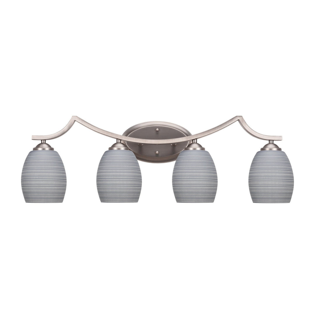 Toltec Zilo 554-gp-4022 Bath Vanity Light 31 in. wide - Graphite