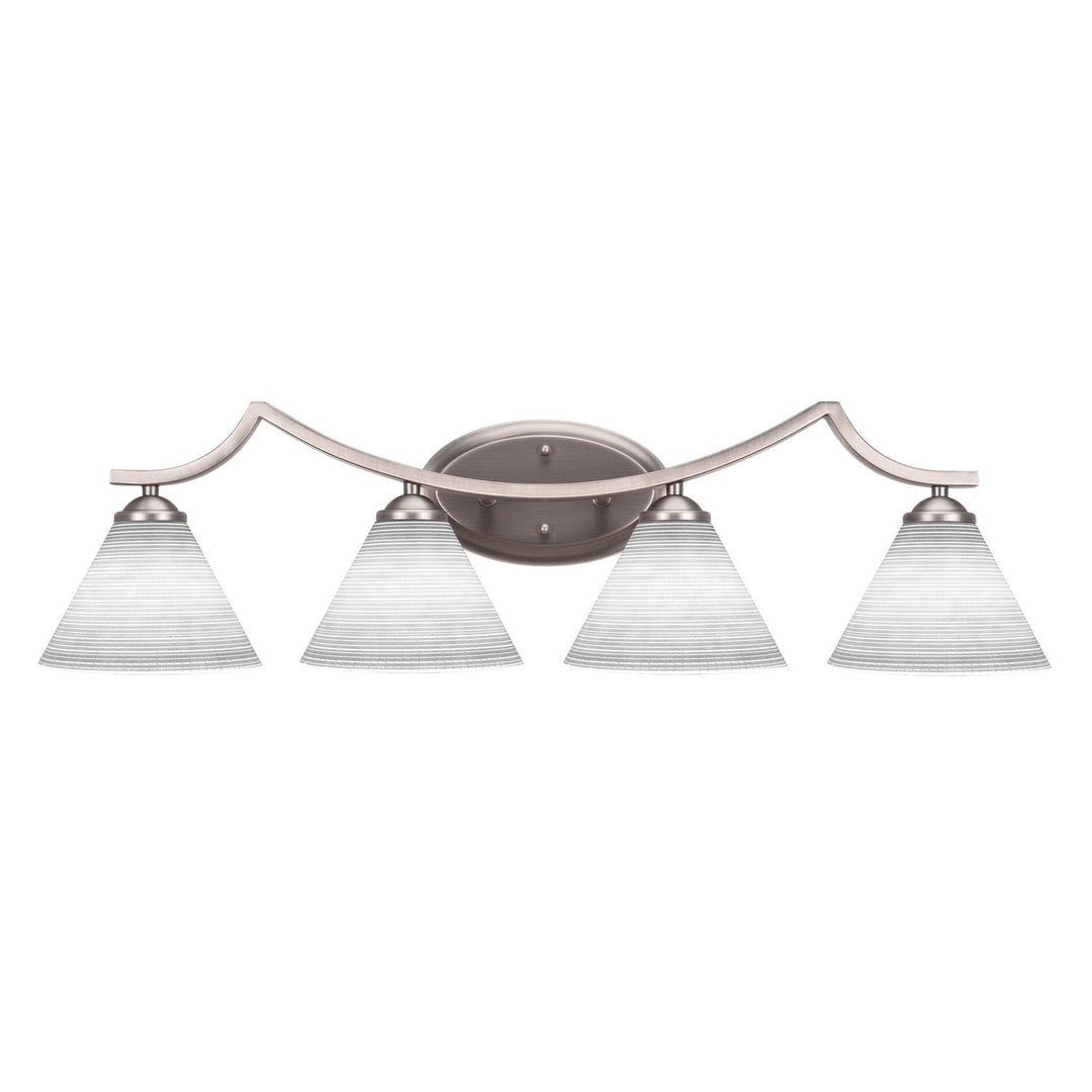 Toltec Zilo 554-gp-4051 Bath Vanity Light 33 in. wide - Graphite