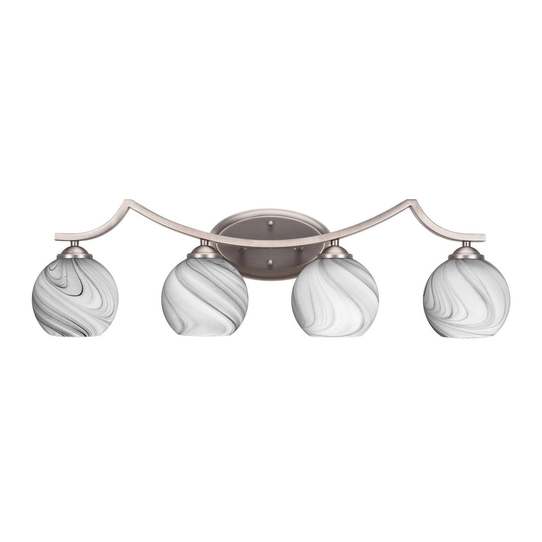 Toltec Zilo 554-gp-4109 Bath Vanity Light 32 in. wide - Graphite
