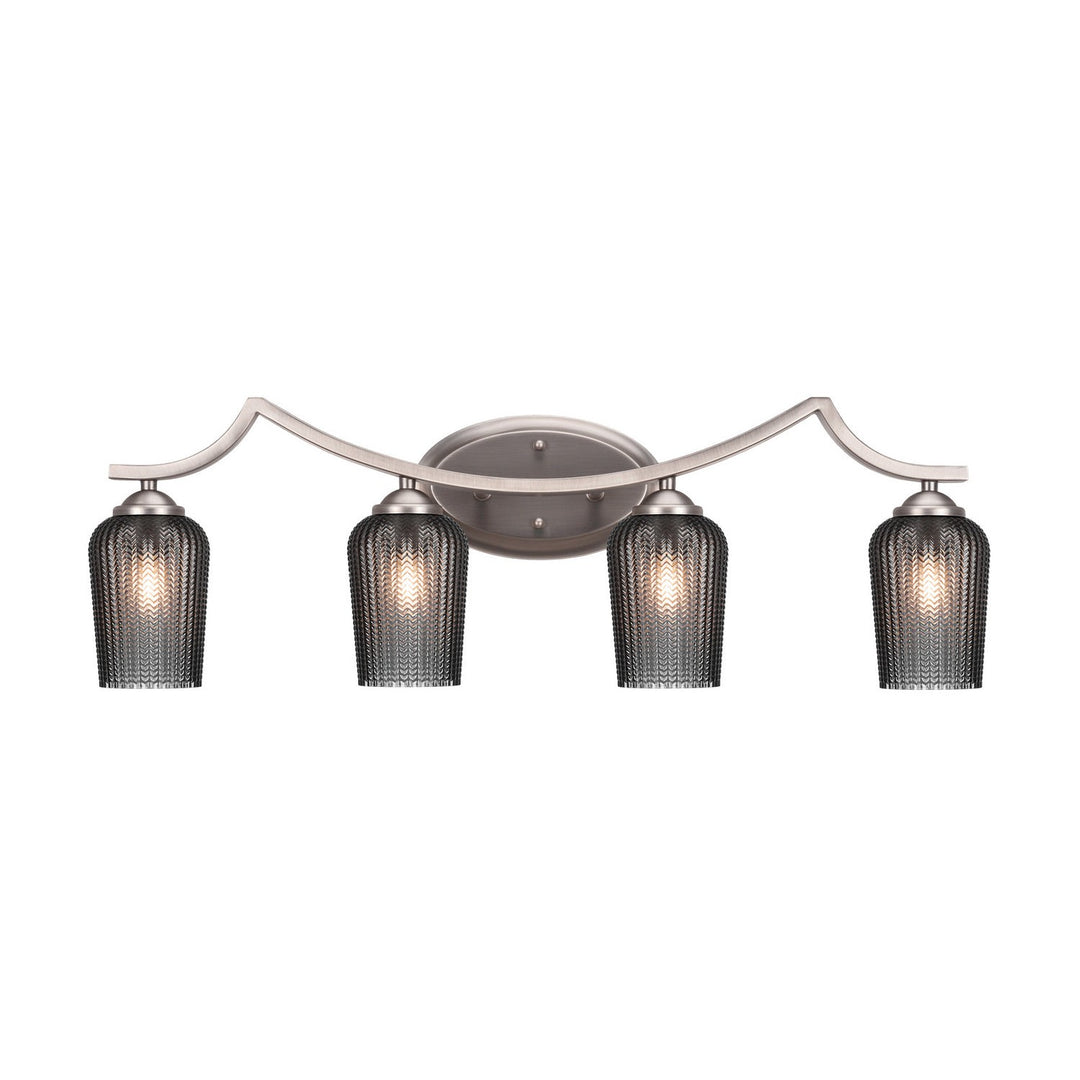 Toltec Zilo 554-gp-4252 Bath Vanity Light 32 in. wide - Graphite