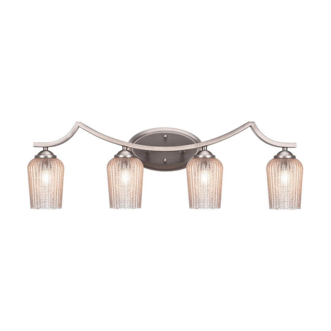 Toltec Zilo 554-gp-4253 Bath Vanity Light 32 in. wide - Graphite