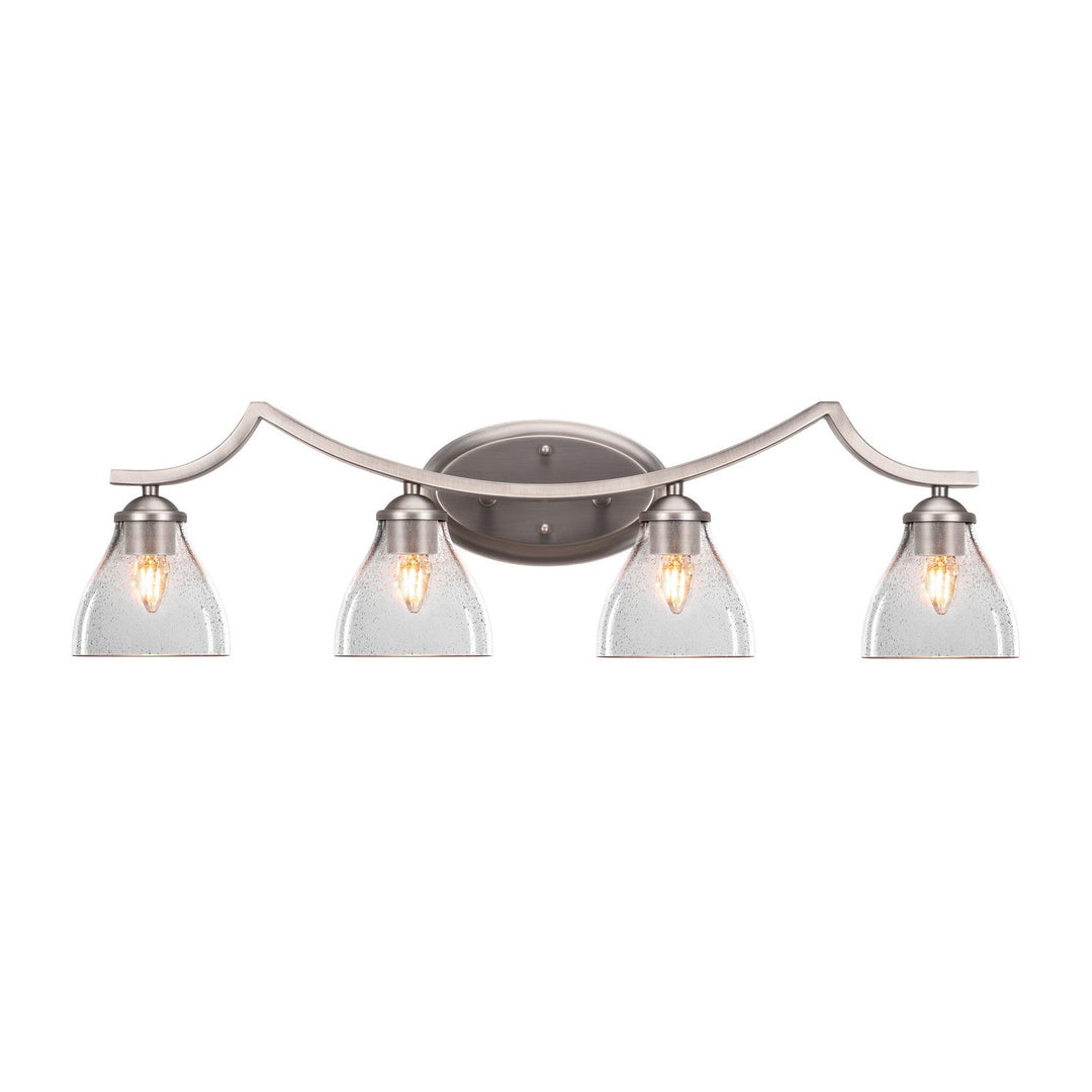 Toltec Zilo 554-gp-4760 Bath Vanity Light 32 in. wide - Graphite