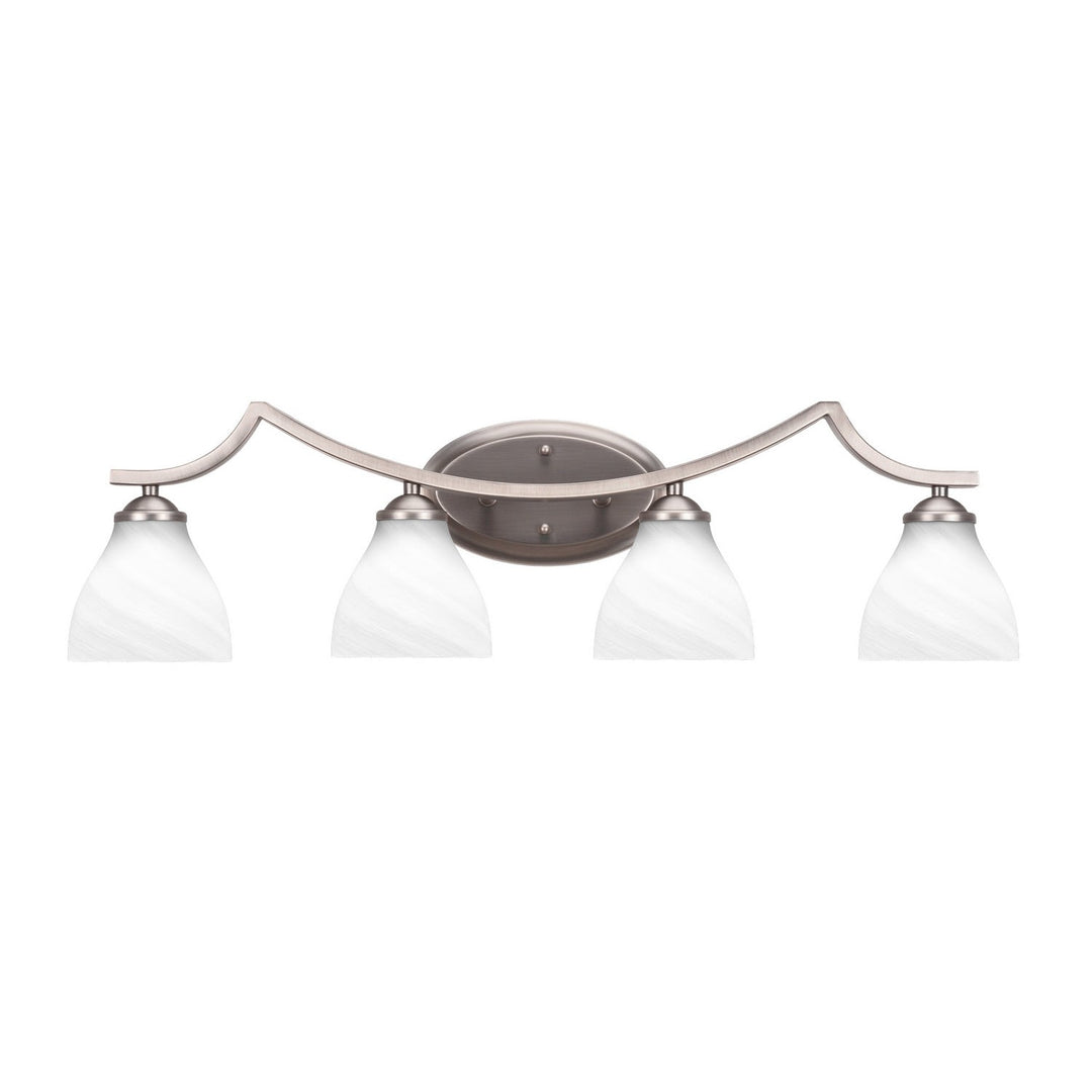 Toltec Zilo 554-gp-4761 Bath Vanity Light 32 in. wide - Graphite