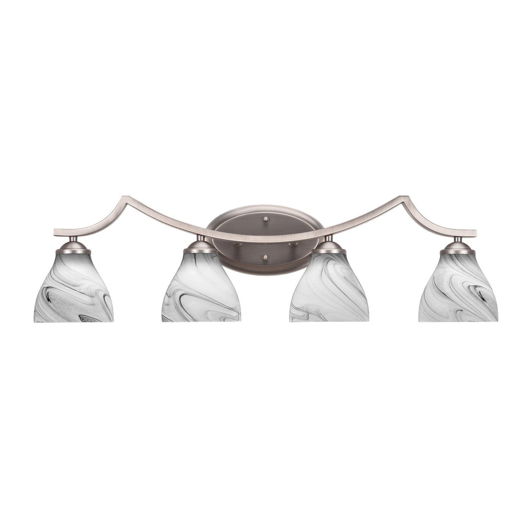 Toltec Zilo 554-gp-4769 Bath Vanity Light 32 in. wide - Graphite