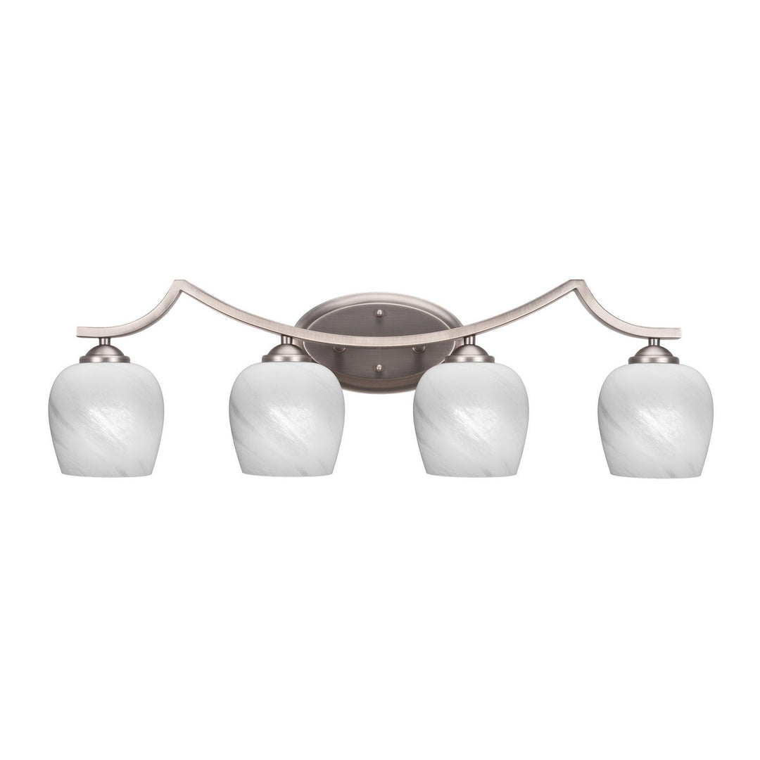 Toltec Zilo 554-gp-4811 Bath Vanity Light 32 in. wide - Graphite