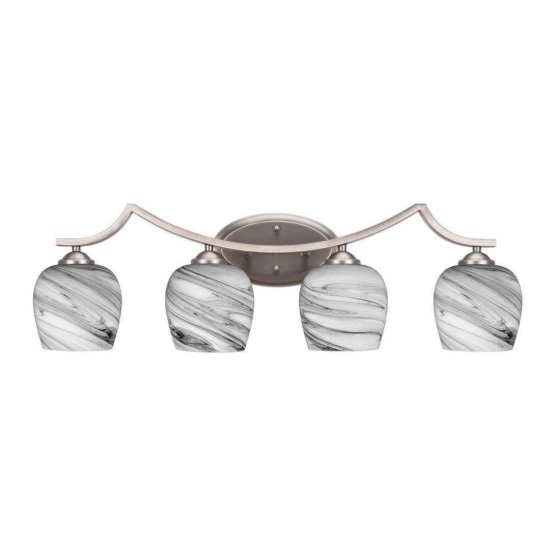 Toltec Zilo 554-gp-4819 Bath Vanity Light 32 in. wide - Graphite