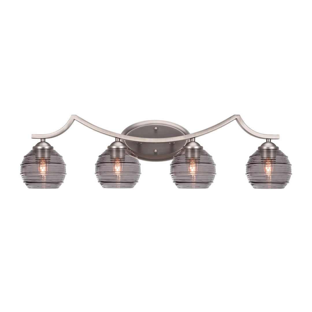 Toltec Zilo 554-gp-5112 Bath Vanity Light 32 in. wide - Graphite
