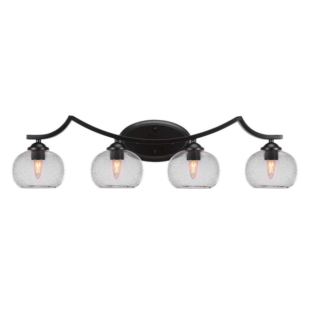 Toltec Zilo 554-mb-202 Bath Vanity Light 33 in. wide - Matte Black