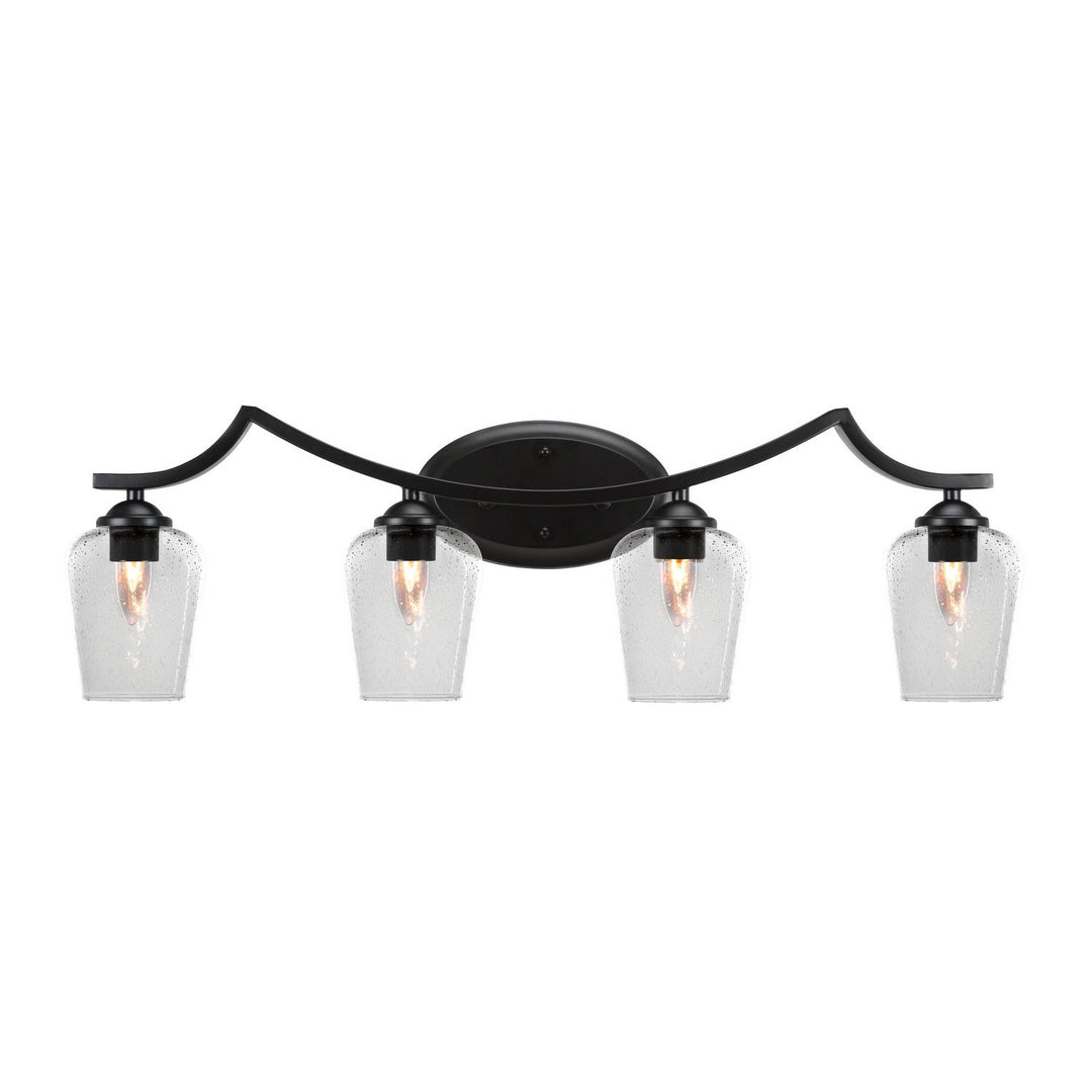 Toltec Zilo 554-mb-210 Bath Vanity Light 31 in. wide - Matte Black