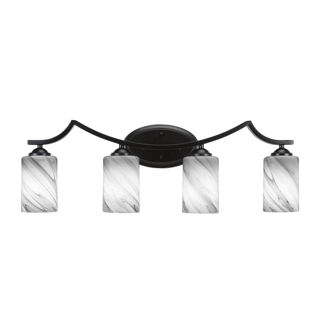 Toltec Zilo 554-mb-3009 Bath Vanity Light 30 in. wide - Matte Black