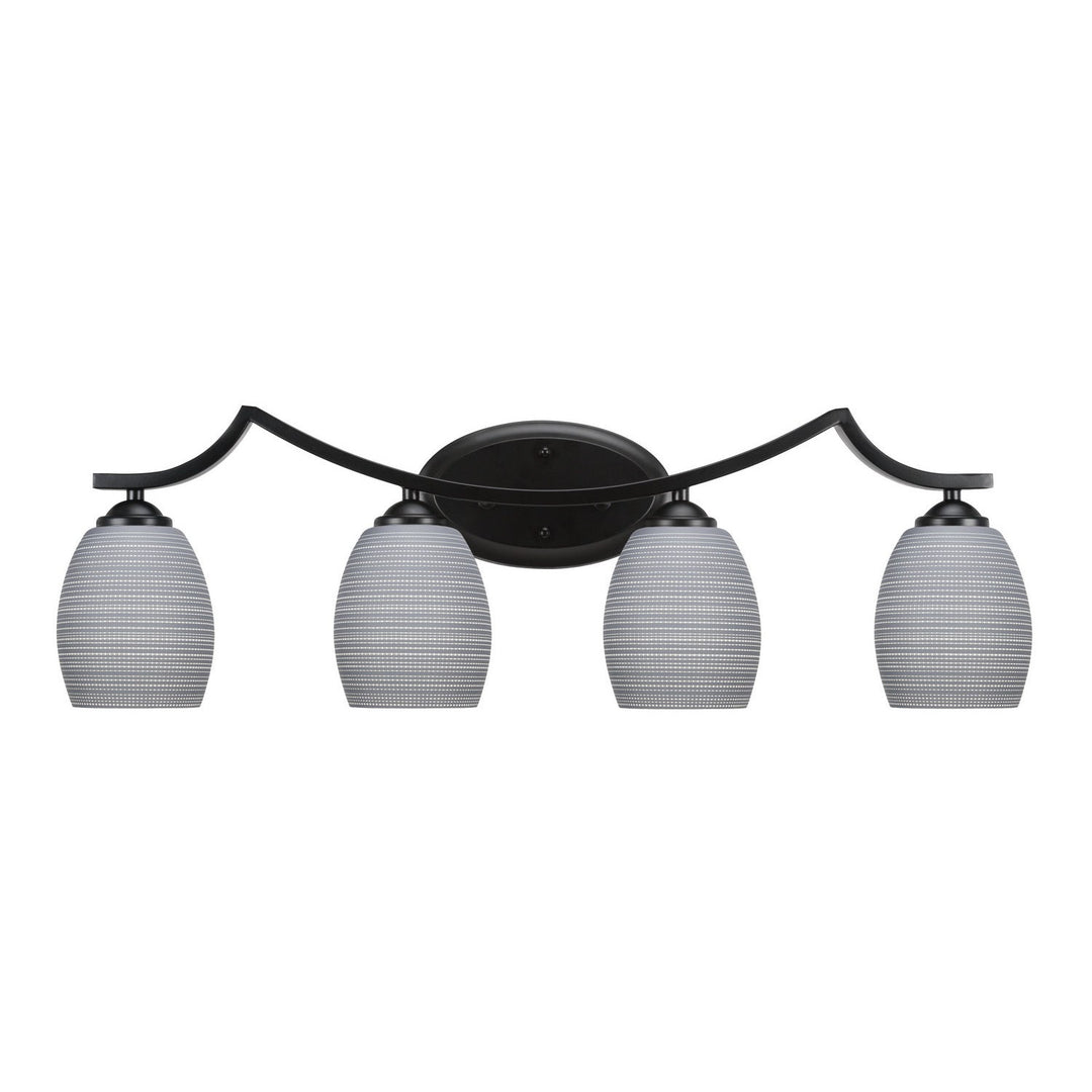 Toltec Zilo 554-mb-4022 Bath Vanity Light 31 in. wide - Matte Black