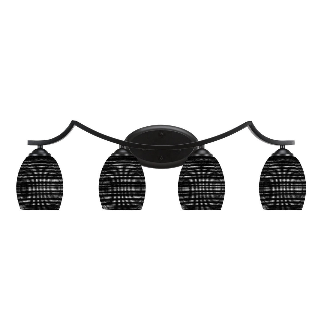 Toltec Zilo 554-mb-4029 Bath Vanity Light 31 in. wide - Matte Black