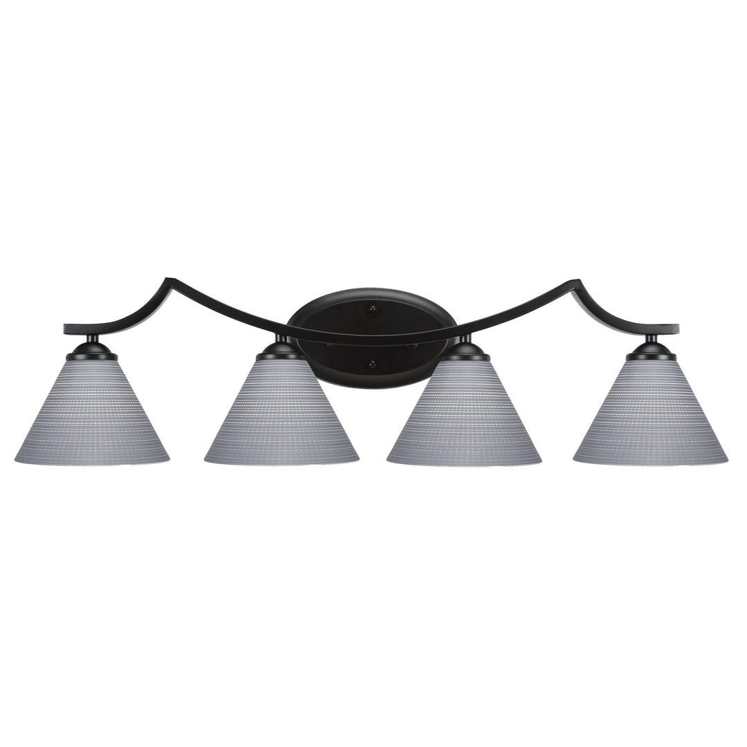 Toltec Zilo 554-mb-4052 Bath Vanity Light 33 in. wide - Matte Black