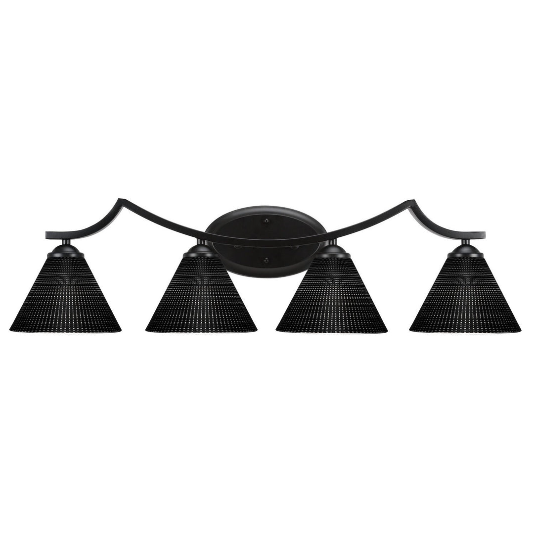 Toltec Zilo 554-mb-4059 Bath Vanity Light 33 in. wide - Matte Black
