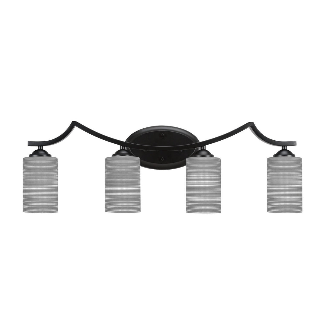 Toltec Zilo 554-mb-4062 Bath Vanity Light 30 in. wide - Matte Black
