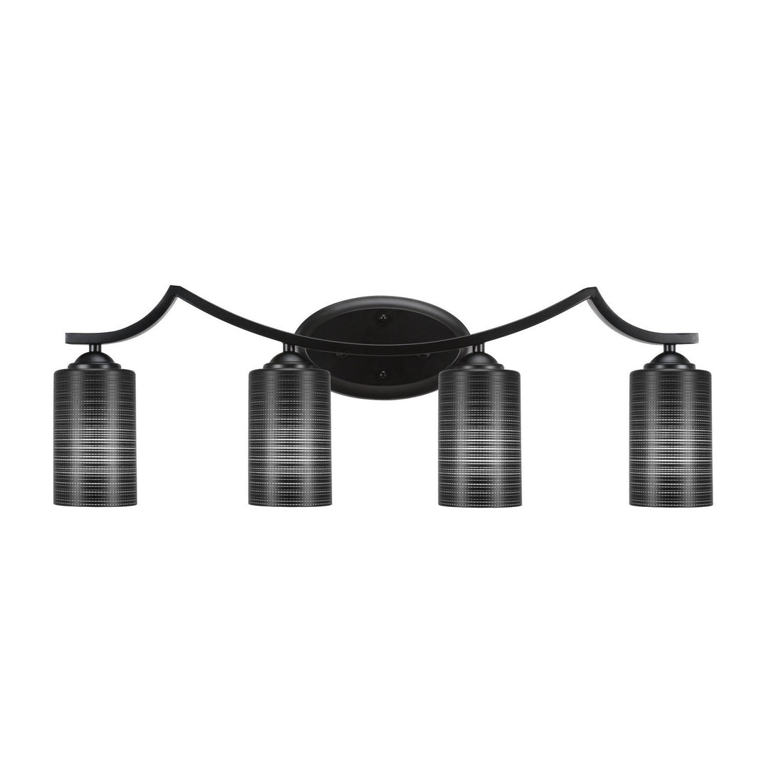 Toltec Zilo 554-mb-4069 Bath Vanity Light 30 in. wide - Matte Black