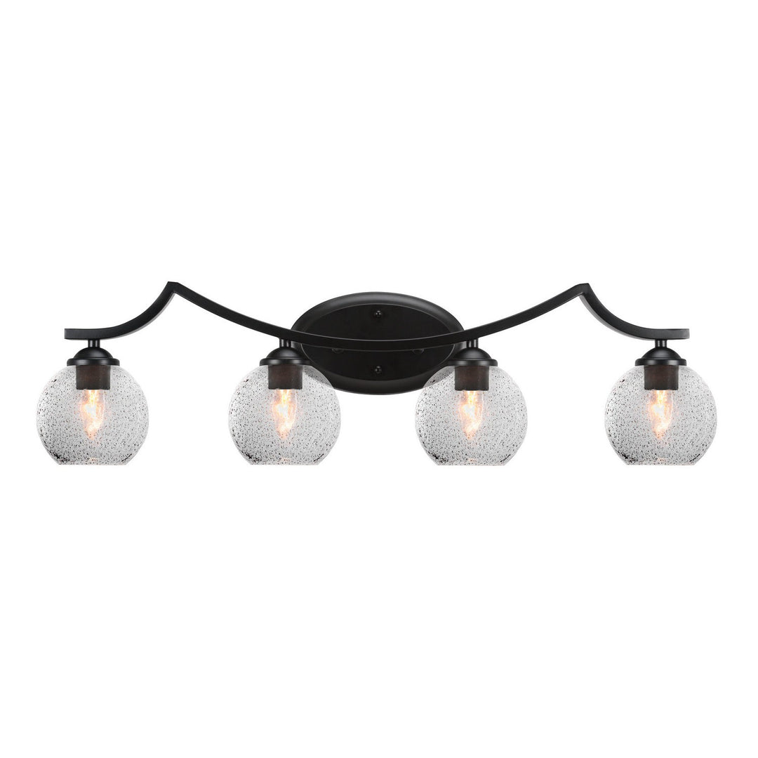 Toltec Zilo 554-mb-4102 Bath Vanity Light 32 in. wide - Matte Black