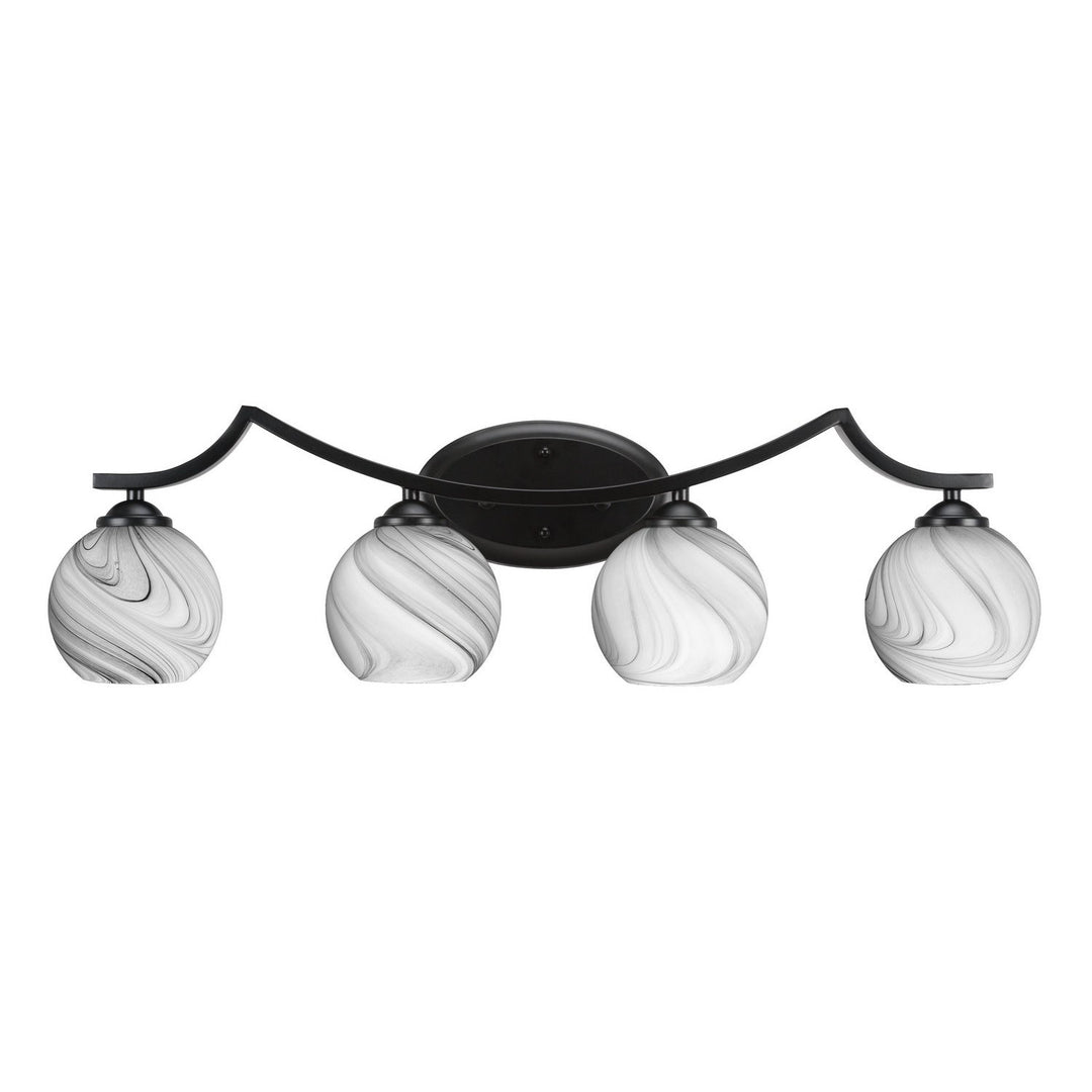 Toltec Zilo 554-mb-4109 Bath Vanity Light 32 in. wide - Matte Black