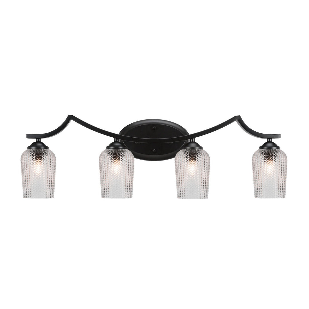 Toltec Zilo 554-mb-4250 Bath Vanity Light 32 in. wide - Matte Black