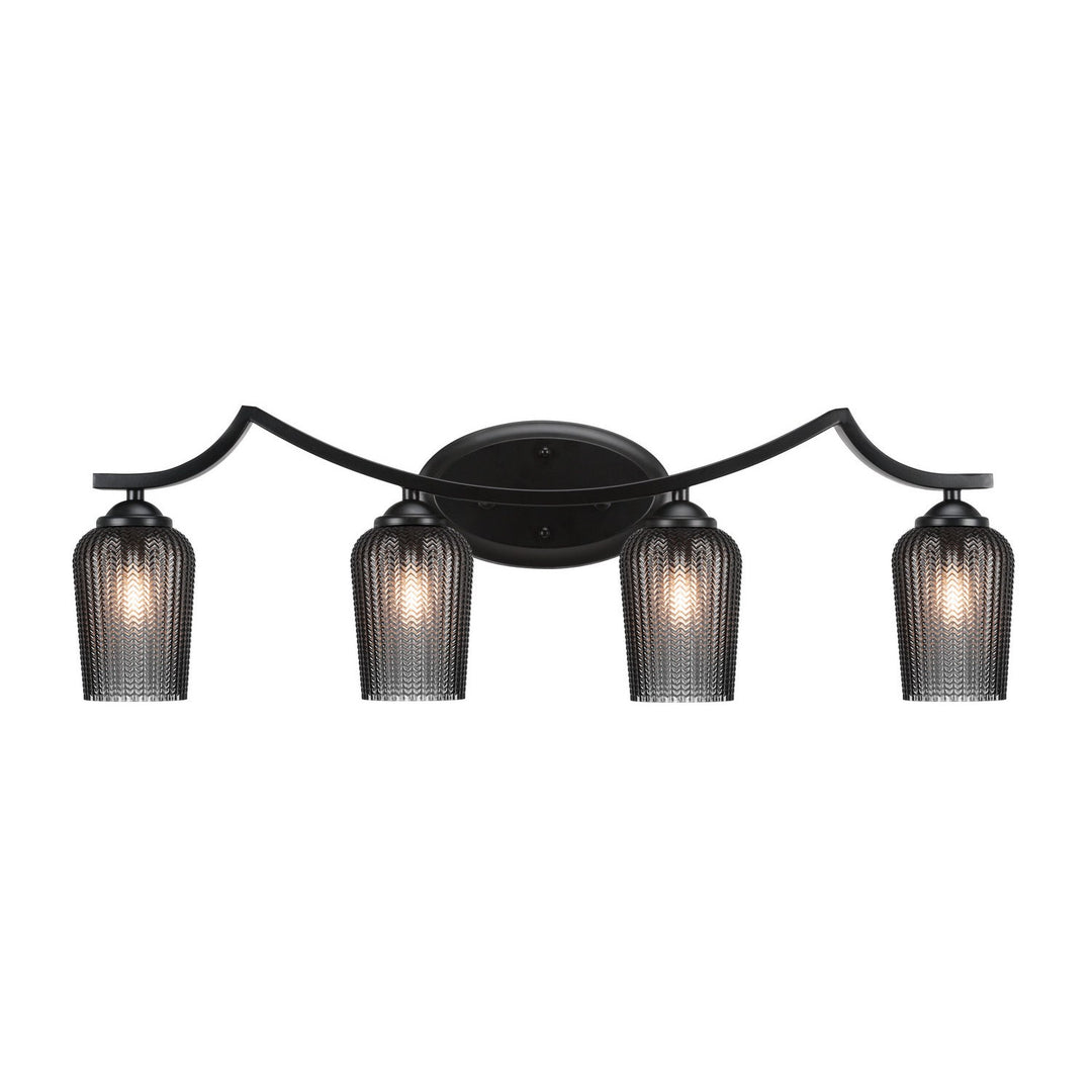 Toltec Zilo 554-mb-4252 Bath Vanity Light 32 in. wide - Matte Black