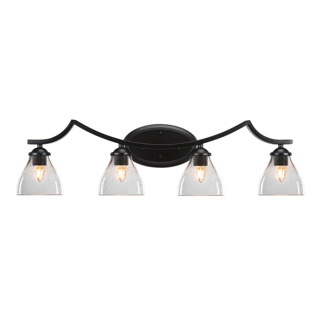 Toltec Zilo 554-mb-4760 Bath Vanity Light 32 in. wide - Matte Black