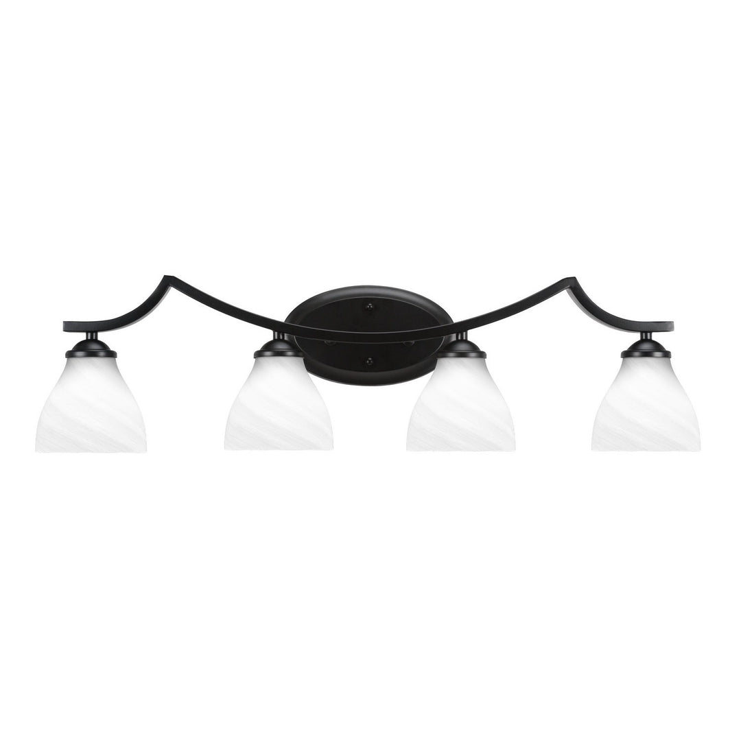 Toltec Zilo 554-mb-4761 Bath Vanity Light 32 in. wide - Matte Black