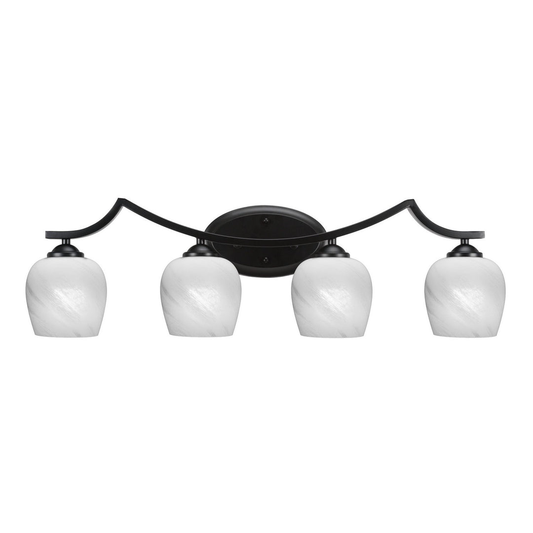 Toltec Zilo 554-mb-4811 Bath Vanity Light 32 in. wide - Matte Black