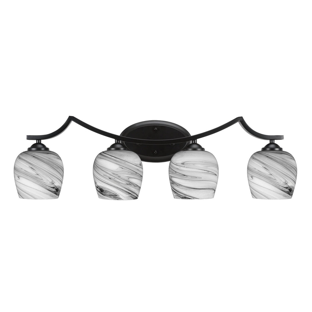 Toltec Zilo 554-mb-4819 Bath Vanity Light 32 in. wide - Matte Black