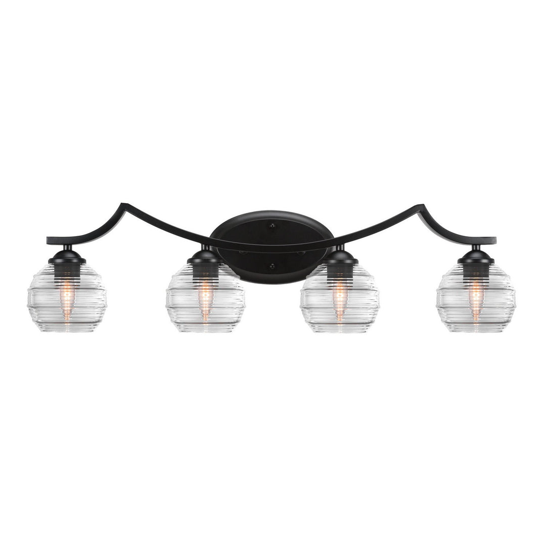 Toltec Zilo 554-mb-5110 Bath Vanity Light 32 in. wide - Matte Black