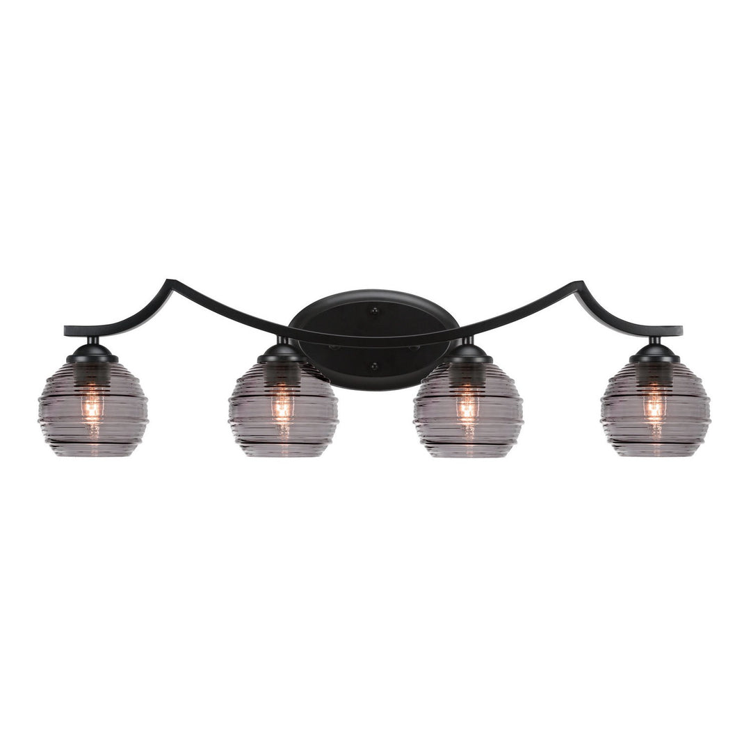 Toltec Zilo 554-mb-5112 Bath Vanity Light 32 in. wide - Matte Black