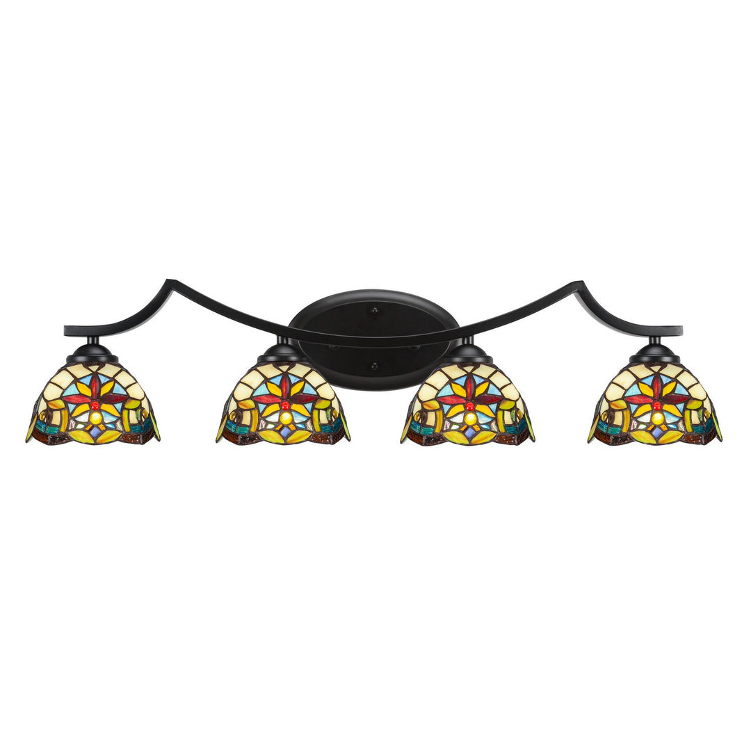 Toltec Zilo 554-mb-9365 Bath Vanity Light 33 in. wide - Matte Black