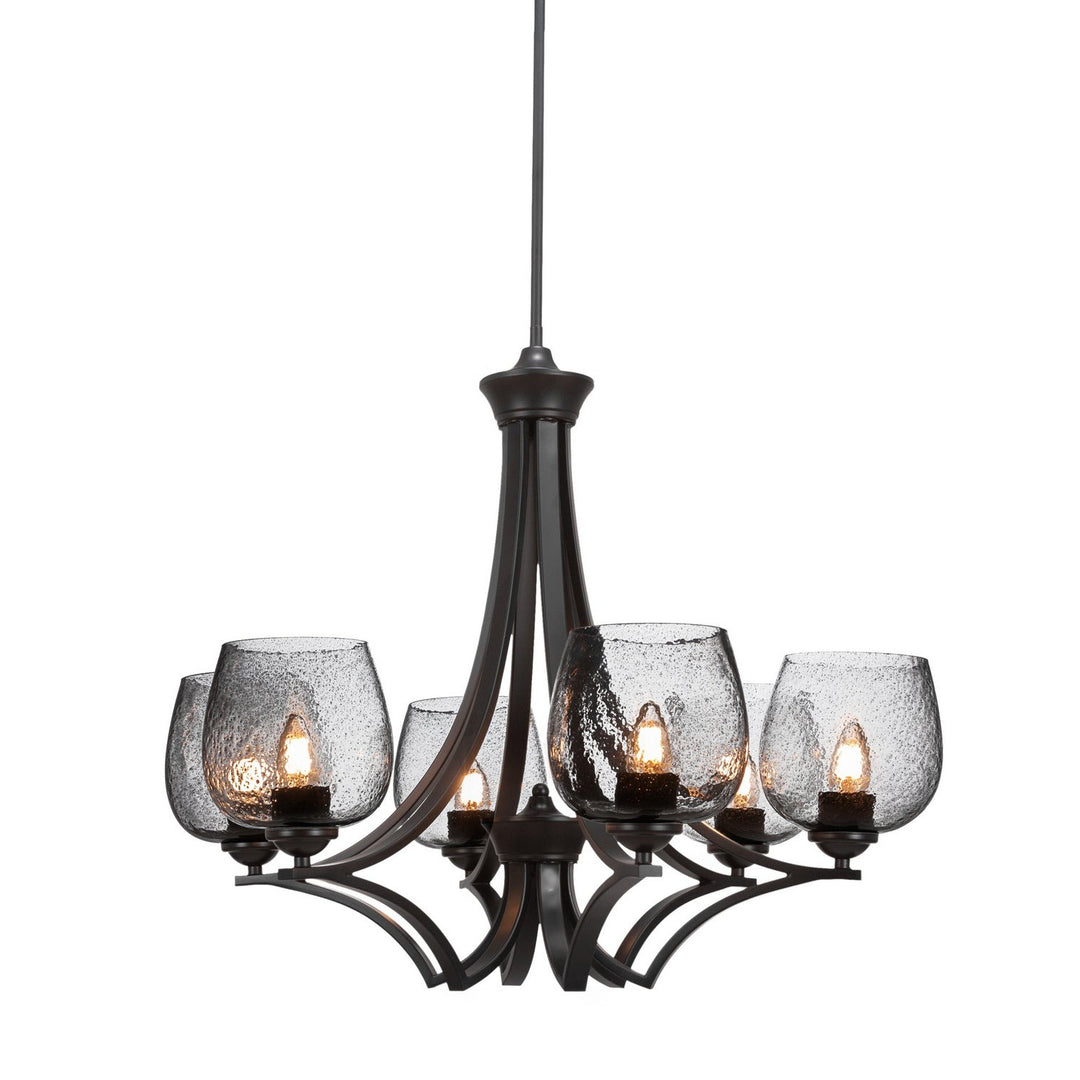 Toltec Zilo 566-mb-4812 Chandelier Light - Matte Black