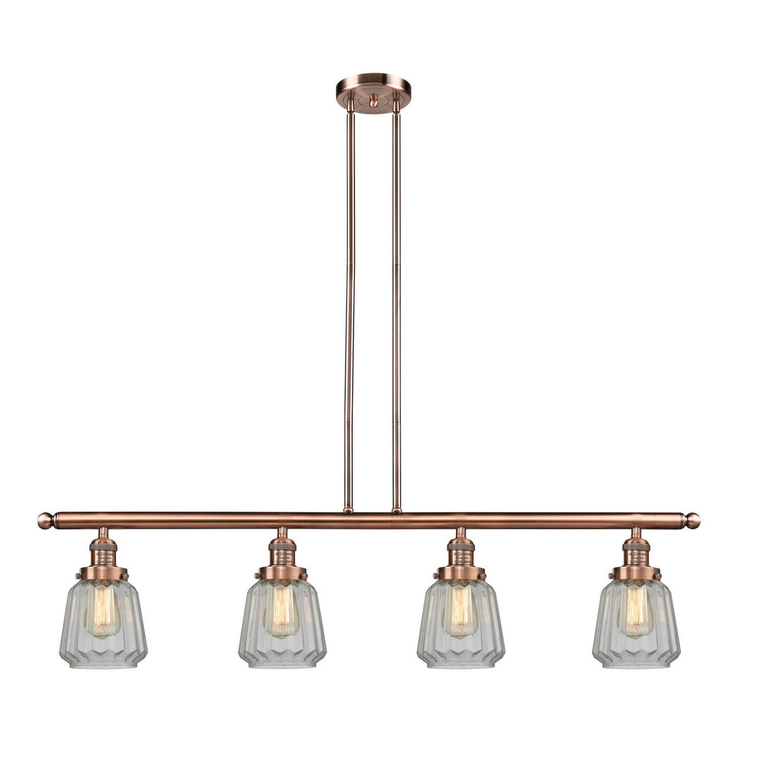 Innovations Franklin Restoration 214-AC-G142-LED Pendant Light - Antique Copper