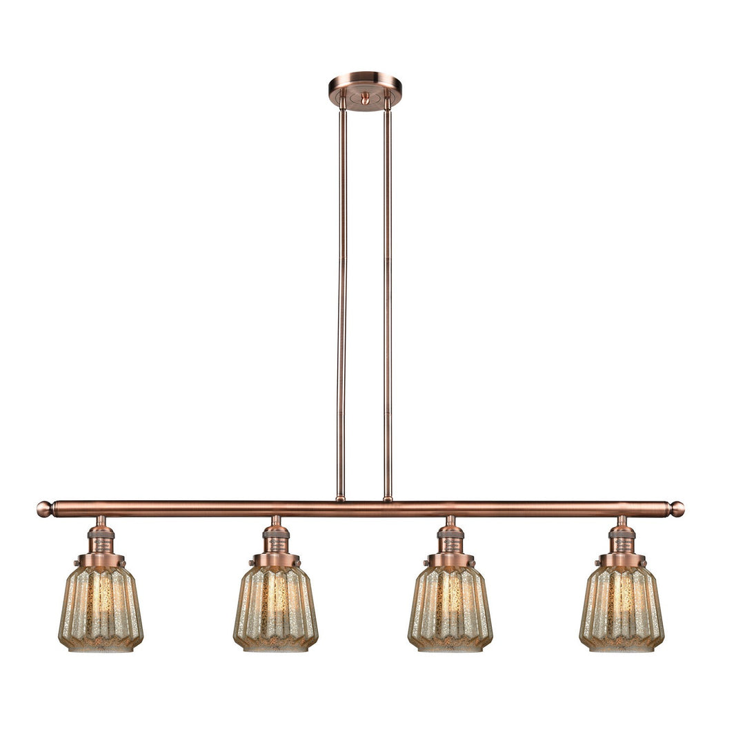 Innovations Franklin Restoration 214-AC-G146-LED Pendant Light - Antique Copper